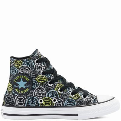 Converse Are You Yeti? Chuck Taylor All Star - Lasten Matalavartiset Tennarit - Mustat/Taivaansinine